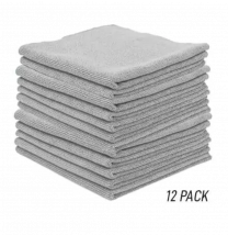 D CON WORKHORSE SERVIETTE MICROFIBRE GRIS 40 X 40 CM 12 PACK